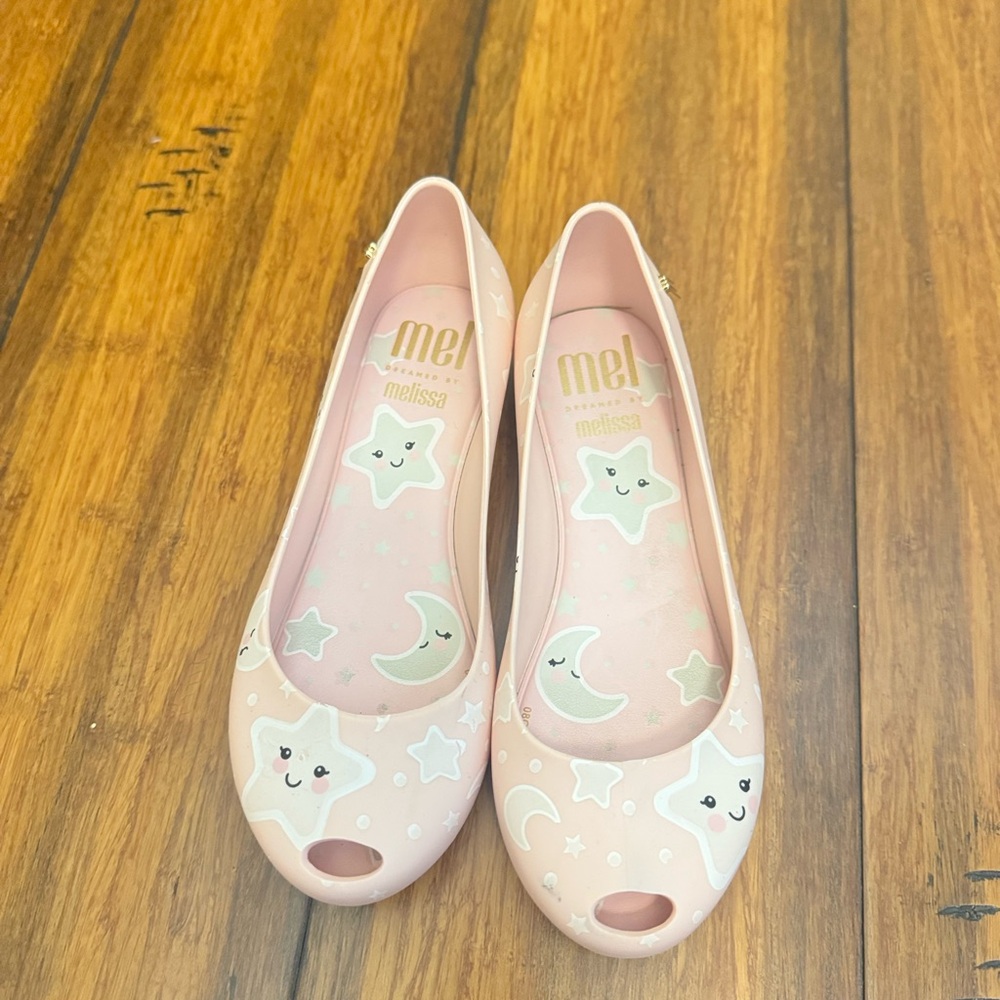 Melissa Kids Pink Star and Moon Shoes